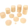 Tout Pour le Jeu 30 palets en bois brut incurvé 5,1 cm pour billard hollandais