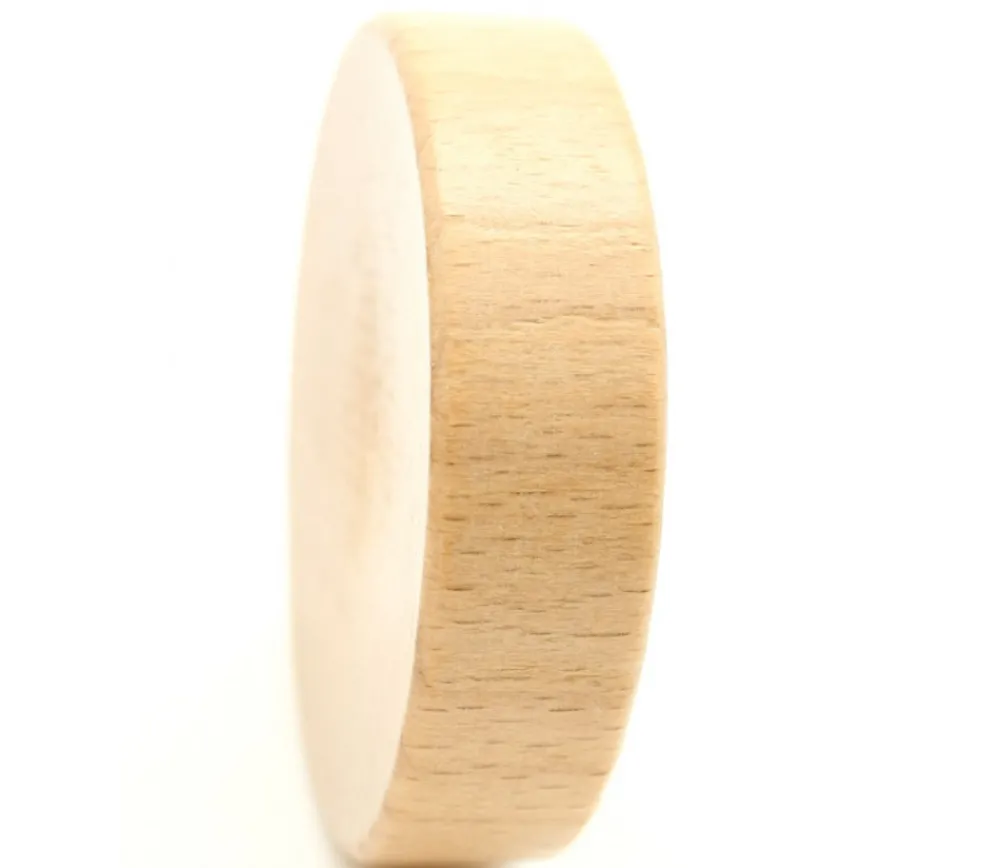 Tout Pour le Jeu 30 palets en bois brut incurvé 5,1 cm pour billard hollandais