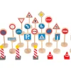 Tout Pour le Jeu 25 panneaux de signalisation en bois (hauteur 10.8 cm)