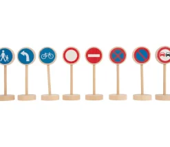 Tout Pour le Jeu 25 panneaux de signalisation en bois (hauteur 10.8 cm)
