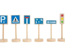 Tout Pour le Jeu 25 panneaux de signalisation en bois (hauteur 10.8 cm)