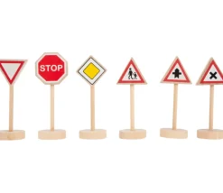 Tout Pour le Jeu 25 panneaux de signalisation en bois (hauteur 10.8 cm)