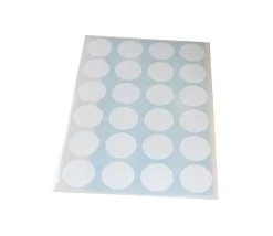 Tout Pour le Jeu 8 pastilles autocollantes blanches 30 mm