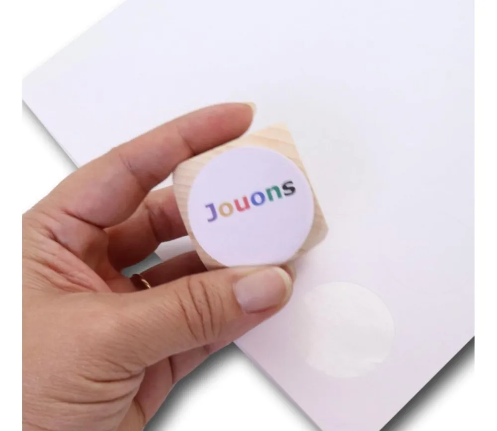 Tout Pour le Jeu 24 Pastilles rondes 37 mm autocollantes blanches étiquettes (pour rond de 4 cm)