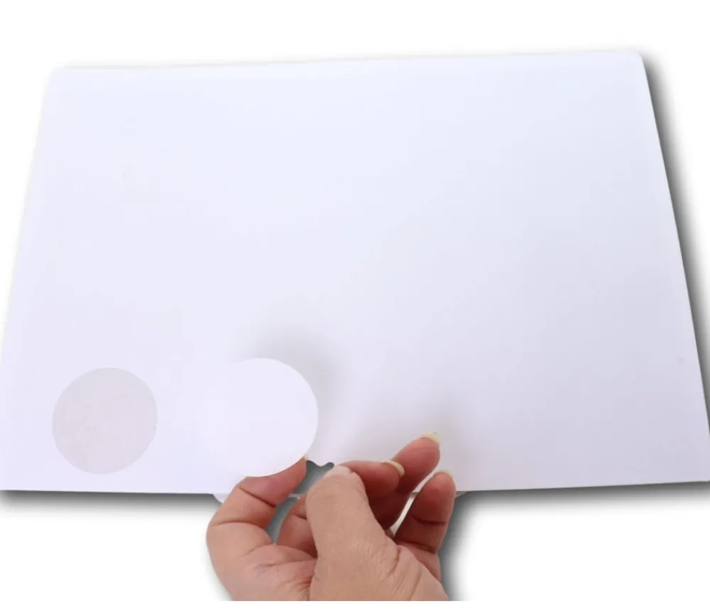 Tout Pour le Jeu 20 Pastilles rondes 45 mm autocollantes blanches étiquettes (pour rond de 5 cm)