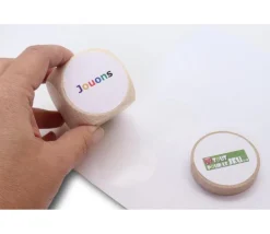 Tout Pour le Jeu 20 Pastilles rondes 45 mm autocollantes blanches étiquettes (pour rond de 5 cm)