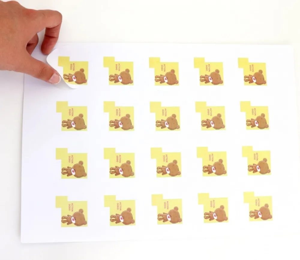 Tout Pour le Jeu 20 Pastilles rondes 50 mm autocollantes blanches étiquettes