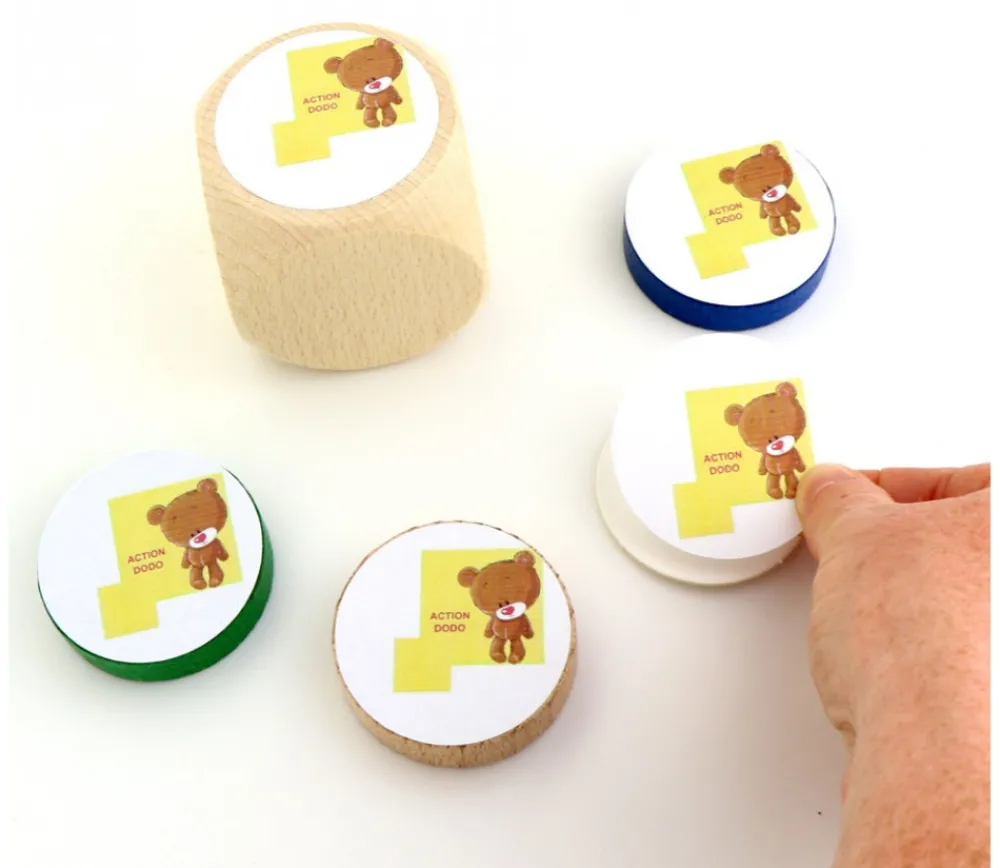 Tout Pour le Jeu 20 Pastilles rondes 50 mm autocollantes blanches étiquettes
