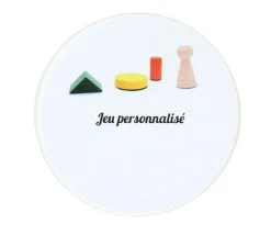 Tout Pour le Jeu 6 Pastilles rondes 85 mm autocollantes blanches étiquettes