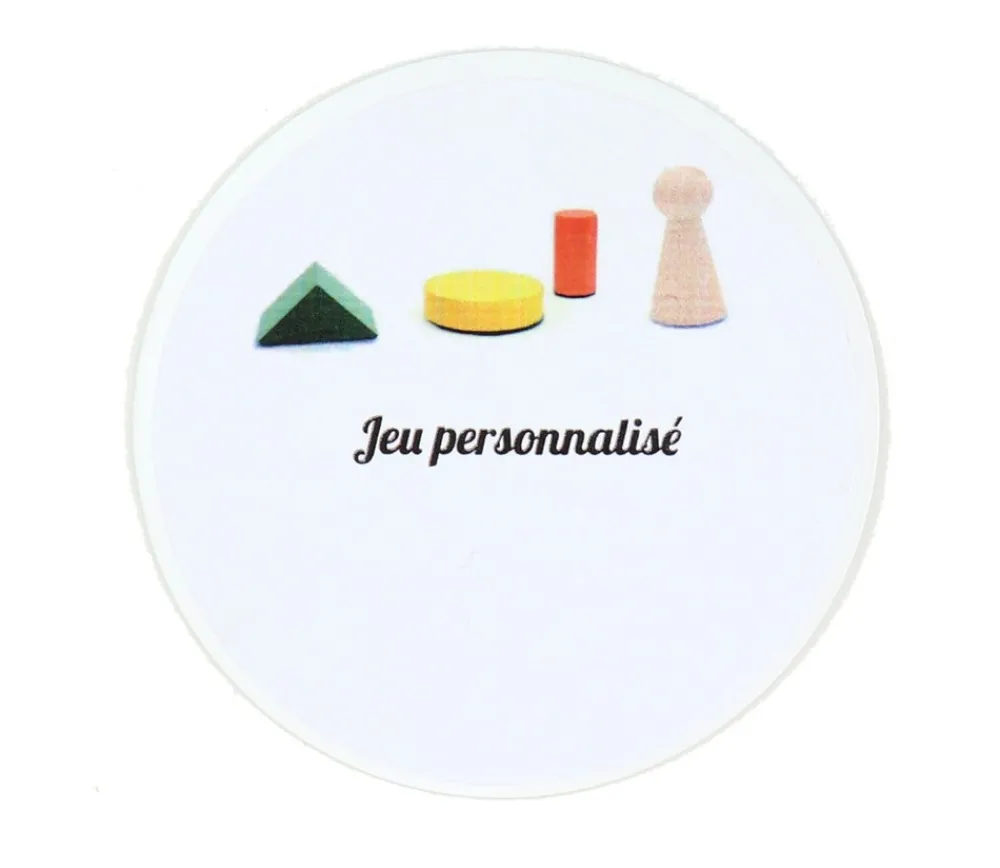 Tout Pour le Jeu 6 Pastilles rondes 85 mm autocollantes blanches étiquettes