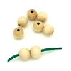 Tout Pour le Jeu 50 perles en bois hêtre 1.5 cm - trou de 0.4 cm