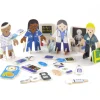 Tout Pour le Jeu 4 personnages en bois : docteurs et infirmiers. Thème médical à construire.