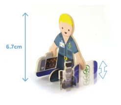 Tout Pour le Jeu 4 personnages en bois : docteurs et infirmiers. Thème médical à construire.