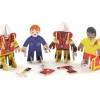 Tout Pour le Jeu 4 personnages en bois : secouristes des mers - équipe de sauvetage à construire