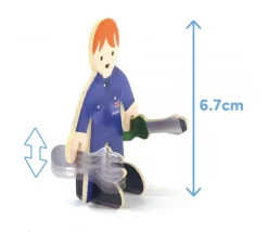 Tout Pour le Jeu 4 personnages en bois : secouristes des mers - équipe de sauvetage à construire