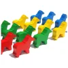 Tout Pour le Jeu 16 petits chevaux sur patte en bois - pions de jeux
