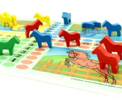 Tout Pour le Jeu 16 petits chevaux sur patte en bois - pions de jeux
