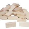 Tout Pour le Jeu 28 petits dominos en bois neutres à personnaliser 40 x 20 x 8 mm