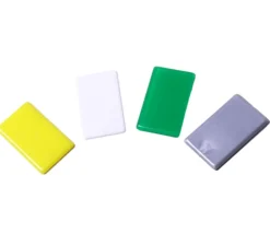 Tout Pour le Jeu 500 Petits jetons rectangles 2.7 x 1.6 cm en plastique coloré