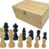 Tout Pour le Jeu 32 Pièces échecs bois lestées Roi 8.8 cm + coffret bois
