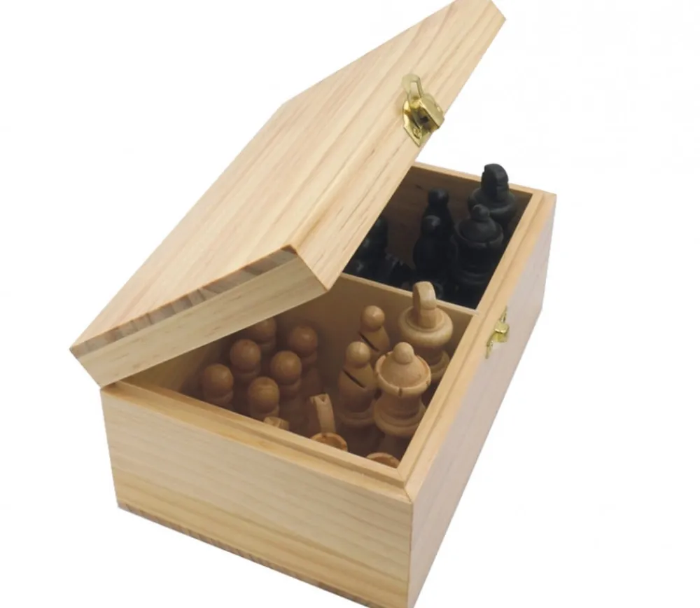 Tout Pour le Jeu 32 Pièces échecs bois lestées Roi 8.8 cm + coffret bois