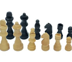 Tout Pour le Jeu 32 Pièces échecs bois lestées Roi 8.8 cm + coffret bois