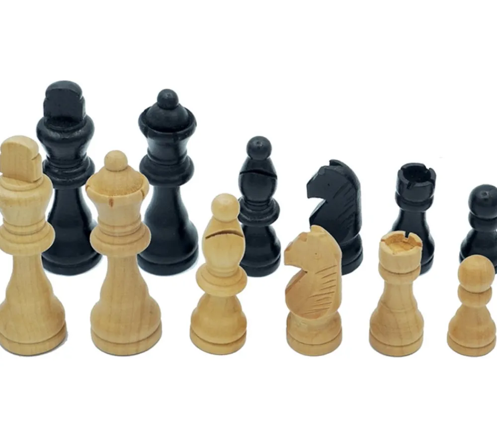 Tout Pour le Jeu 32 Pièces échecs bois lestées Roi 8.8 cm + coffret bois