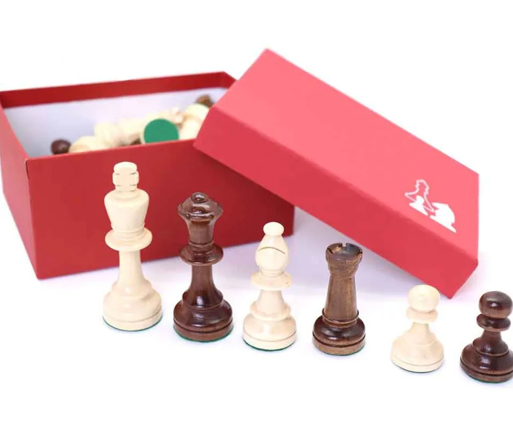 Tout Pour le Jeu 32 Pièces échecs bois lestées T5 - roi 9 cm