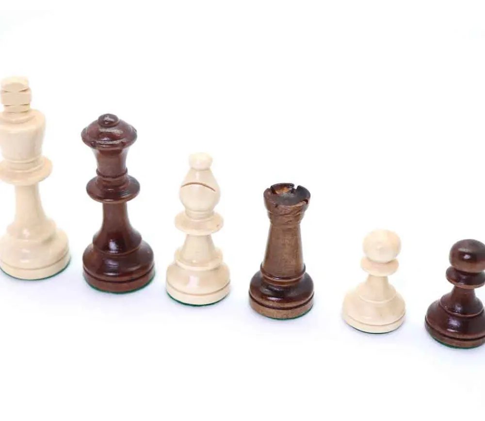 Tout Pour le Jeu 32 Pièces échecs bois lestées T5 - roi 9 cm