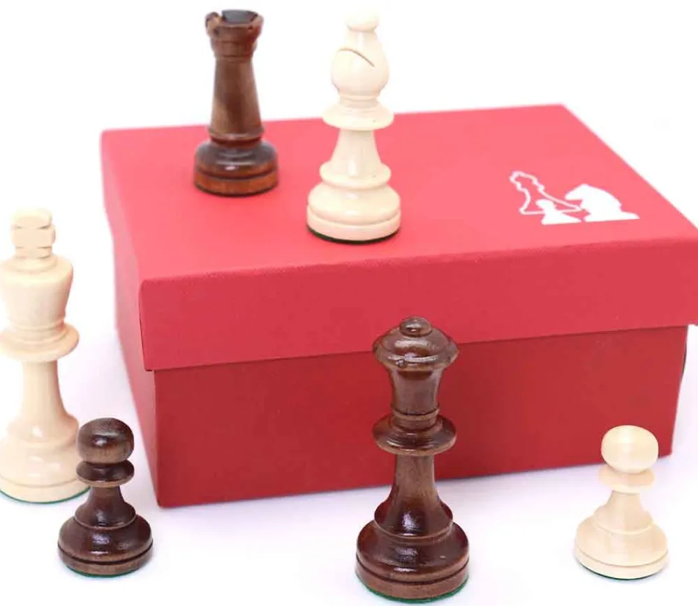 Tout Pour le Jeu 32 Pièces échecs bois lestées T5 - roi 9 cm
