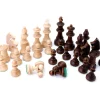 Tout Pour le Jeu 32 Pièces échecs bois T5 LESTEES 95 mm en sac tissu
