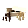 Tout Pour le Jeu 32 Pièces échecs bois T2 (marron/naturel) + coffret en bois