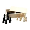 Tout Pour le Jeu 32 Pièces échecs bois T3 (noir/naturel) + coffret en bois