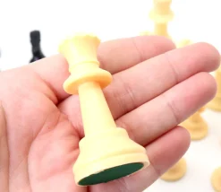 Tout Pour le Jeu 32 Pièces échecs plastique 77 mm Staunton taille T3 + 2 dames