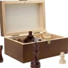 Tout Pour le Jeu 32 pièces échecs T3 lestées + coffret en bois