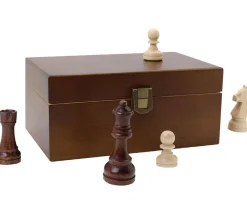 Tout Pour le Jeu 32 pièces échecs T3 lestées + coffret en bois
