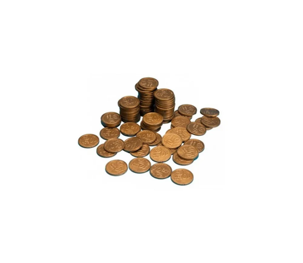 Tout Pour le Jeu 100 Pièces de 10 centimes d'euro en Re-plastique monnaie factice jeu