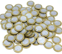 Tout Pour le Jeu 100 Pièces de 1 euro en Re-plastique monnaie factice jeu