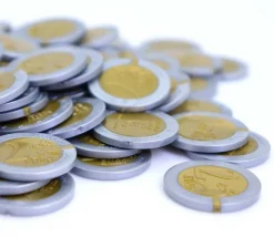 Tout Pour le Jeu 100 Pièces de 2 euros en Re-plastique monnaie factice jeu