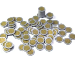 Tout Pour le Jeu 100 Pièces de 2 euros en Re-plastique monnaie factice jeu