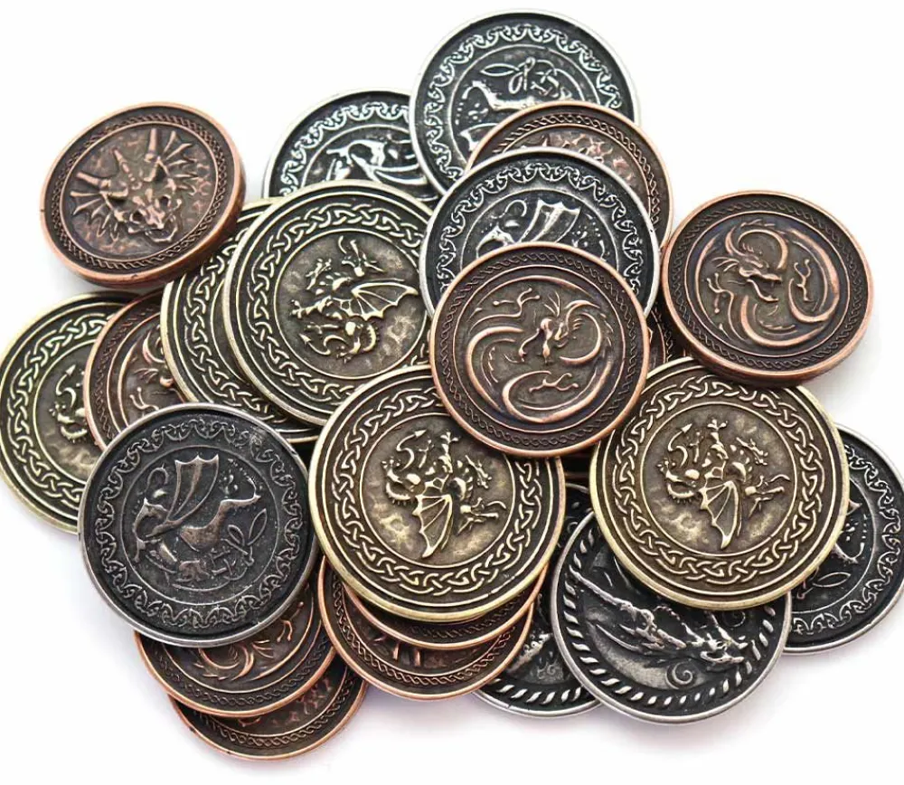 Tout Pour le Jeu 20 Pièces en métal Forged dragon