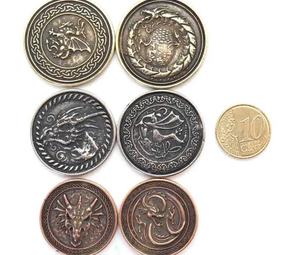 Tout Pour le Jeu 20 Pièces en métal Forged dragon