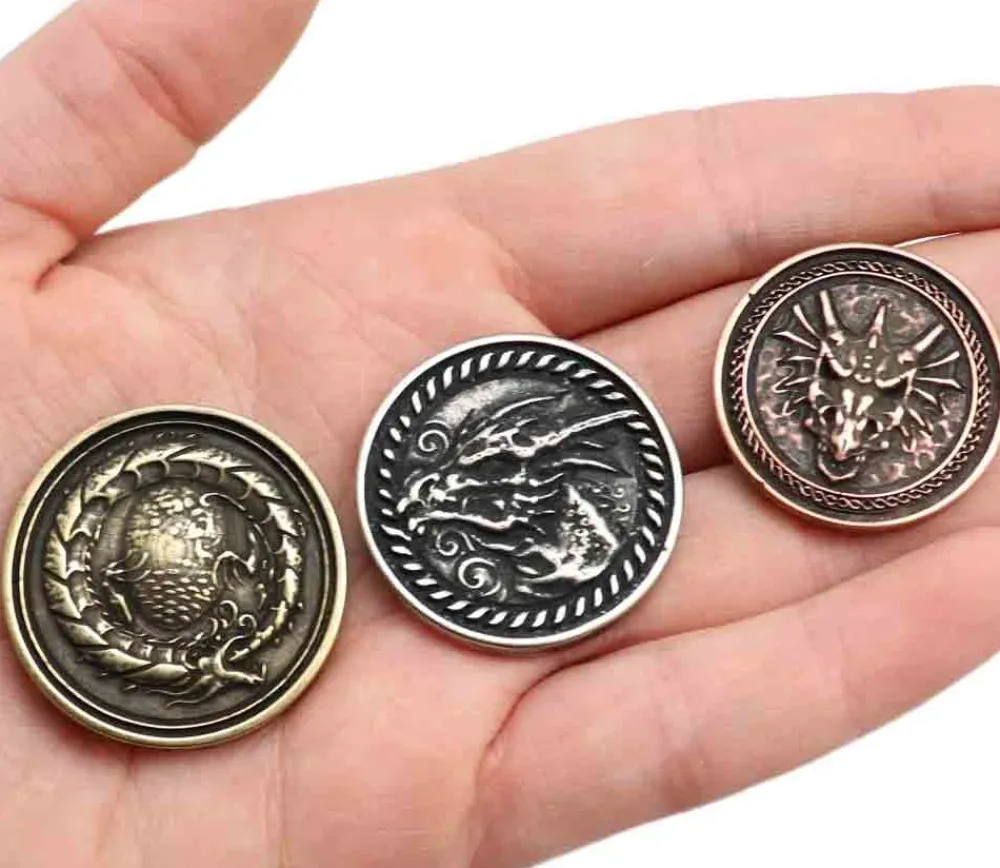Tout Pour le Jeu 20 Pièces en métal Forged dragon