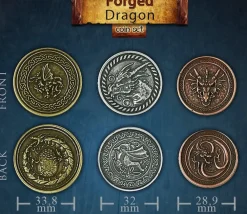 Tout Pour le Jeu 20 Pièces en métal Forged dragon