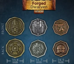 Tout Pour le Jeu 20 Pièces en métal Forged Dwarven