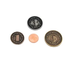 Tout Pour le Jeu 24 Pièces en métal numérotées valeur 1 3 5