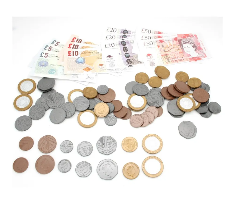 Tout Pour le Jeu 96 pièces et billets argent UK - LIVRES sterling anglais monnaie factice