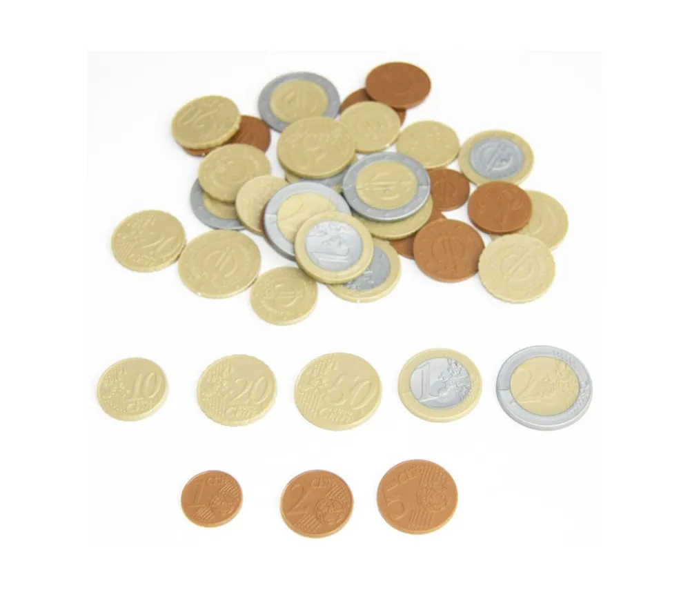Tout Pour le Jeu 40 Pièces euros en plastique monnaie très réaliste