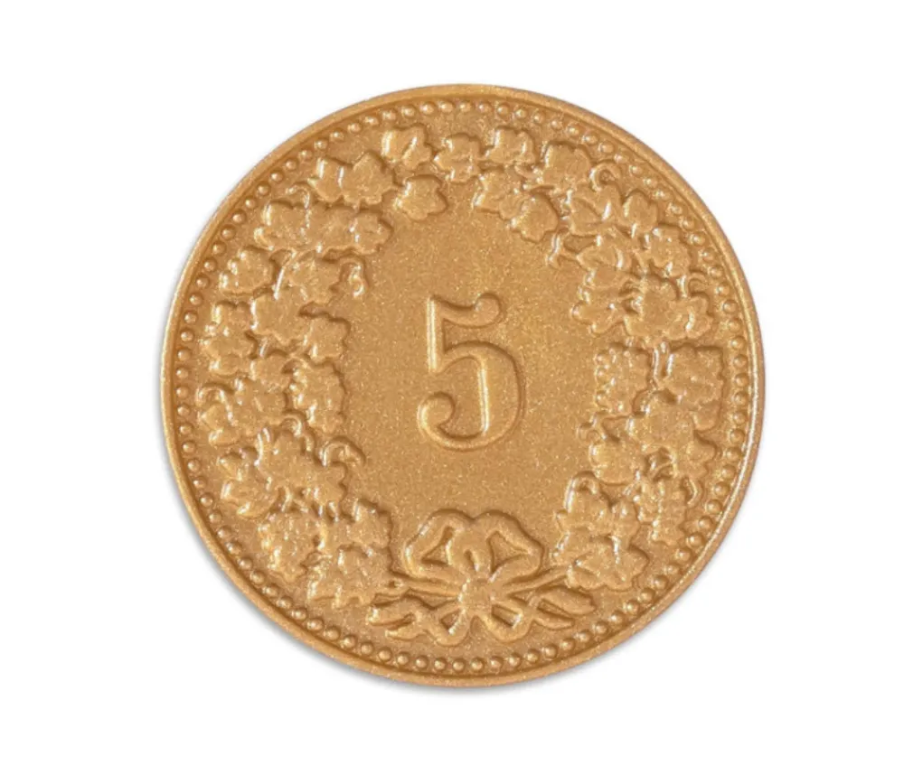 Tout Pour le Jeu 70 Pièces Franc Suisse en plastique monnaie pour jeu