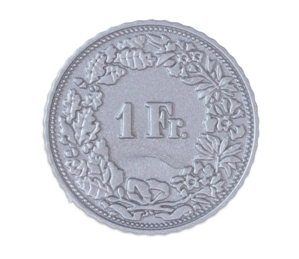 Tout Pour le Jeu 70 Pièces Franc Suisse en plastique monnaie pour jeu